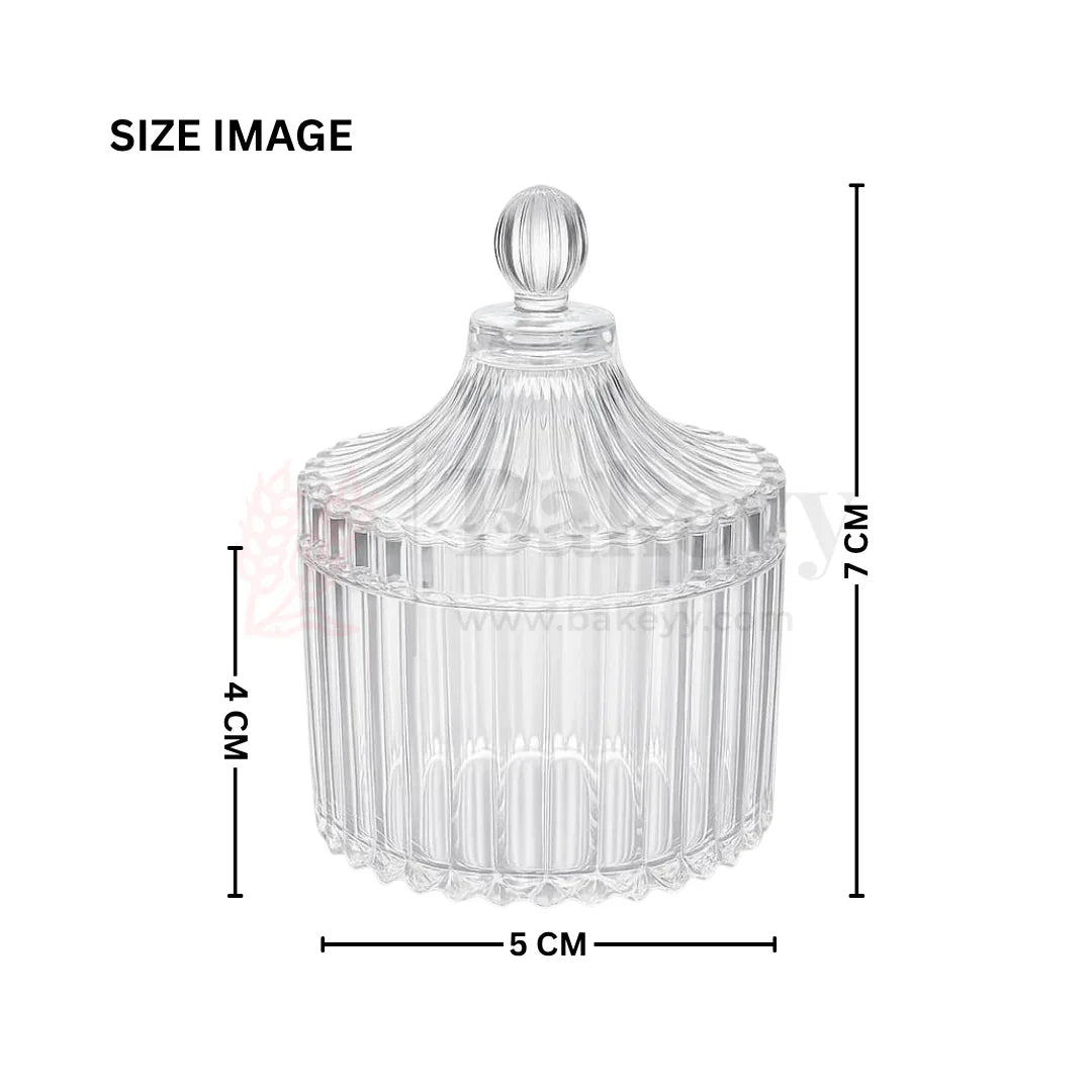 Acrylic Candle Jar with Lid | Multipurpose Jar – Pack of 12