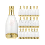 Mini Champagne Design Storage Bottles – Pack of 12 | Clear Plastic Bottles with Cap for Return Gifts, Storage & DIY Crafts
