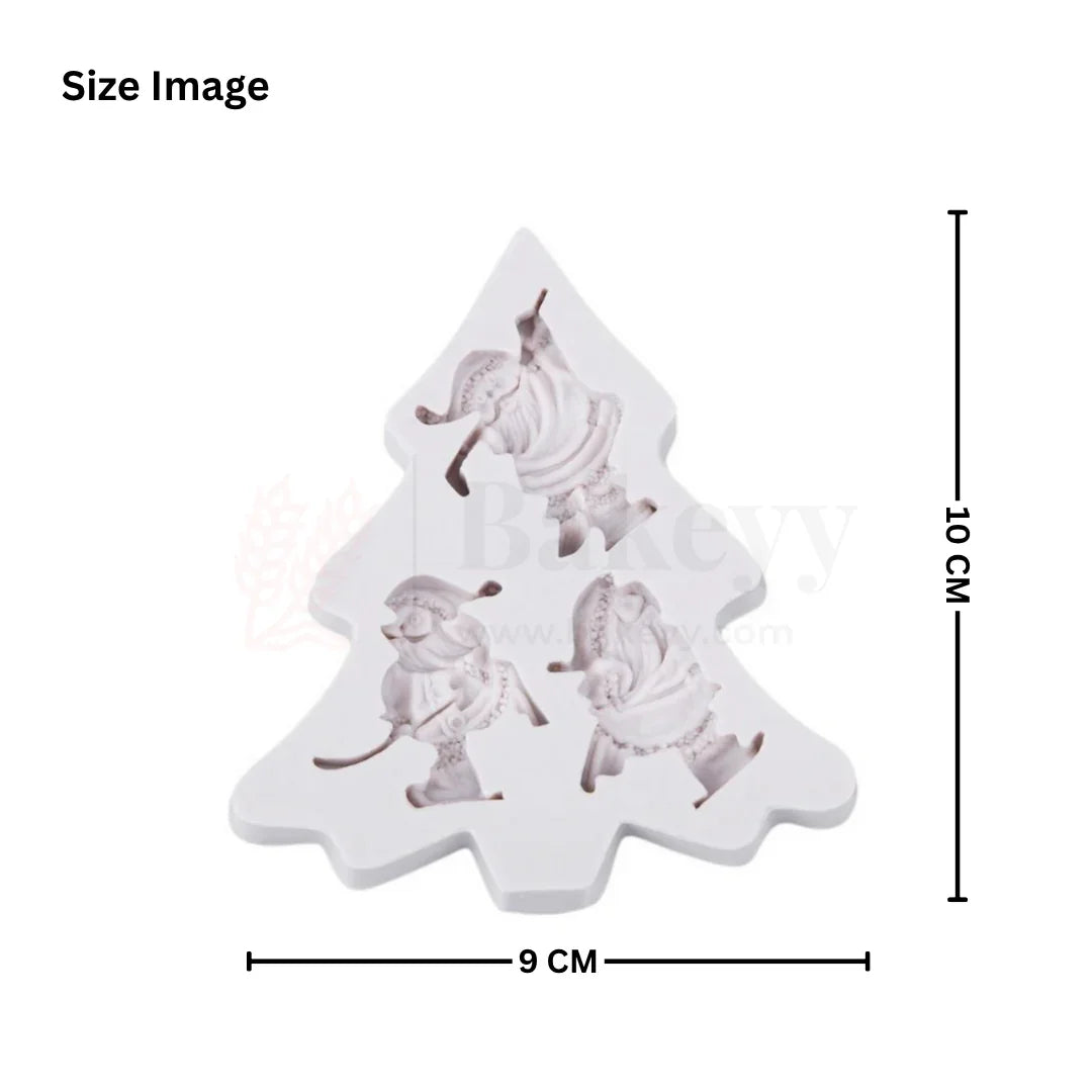 659 | Santa Claus in Action Silicone Mould - 1 Piece