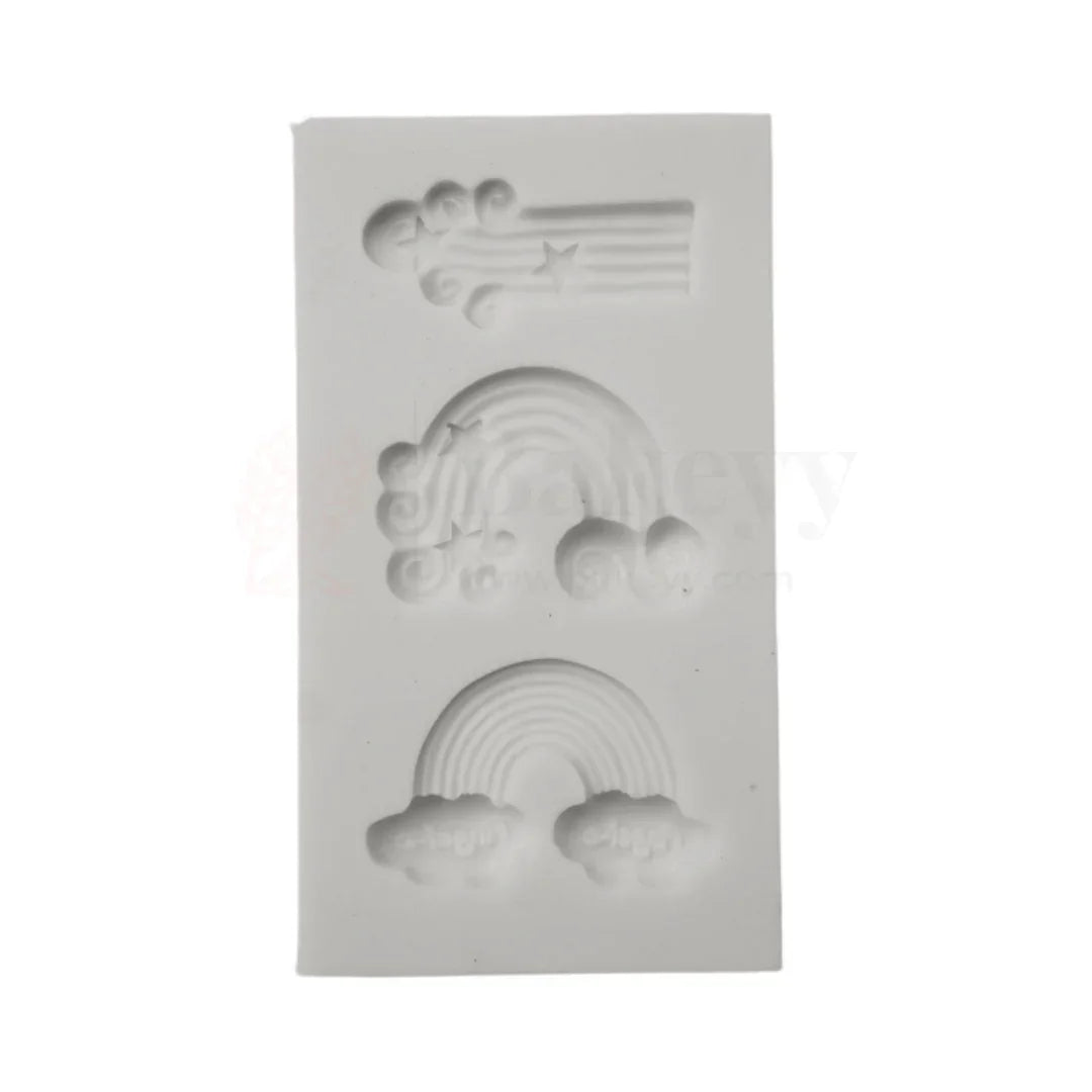 126 - Rainbow Shape Fondant Mould - 1 Piece - Bakeyy.com - India - 126 - Rainbow Shape Fondant Mould - 1 Piece - Default Title