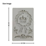 2500 | Crown, Totem & Bee Border Silicone Mould - 1 Piece