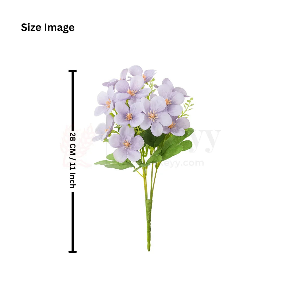 Artificial Lavender Blossom Flower Bunch – 28cm | Soft & Delicate Faux Floral Arrangement for Vase, Decor & Gifting | Pack of 1