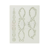 123 | Floral Garland & Oval Frame Silicone Mould - 1 Piece
