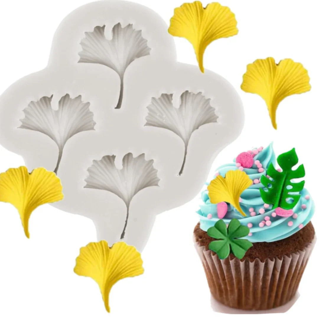 137 | Ginkgo leaf Silicone Mould - 1 Piece - Bakeyy.com - India - 137 | Ginkgo leaf Silicone Mould - 1 Piece - Default Title