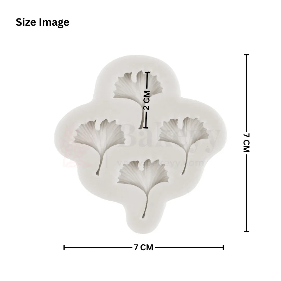137 | Ginkgo leaf Silicone Mould - 1 Piece - Bakeyy.com - India - 137 | Ginkgo leaf Silicone Mould - 1 Piece - Default Title