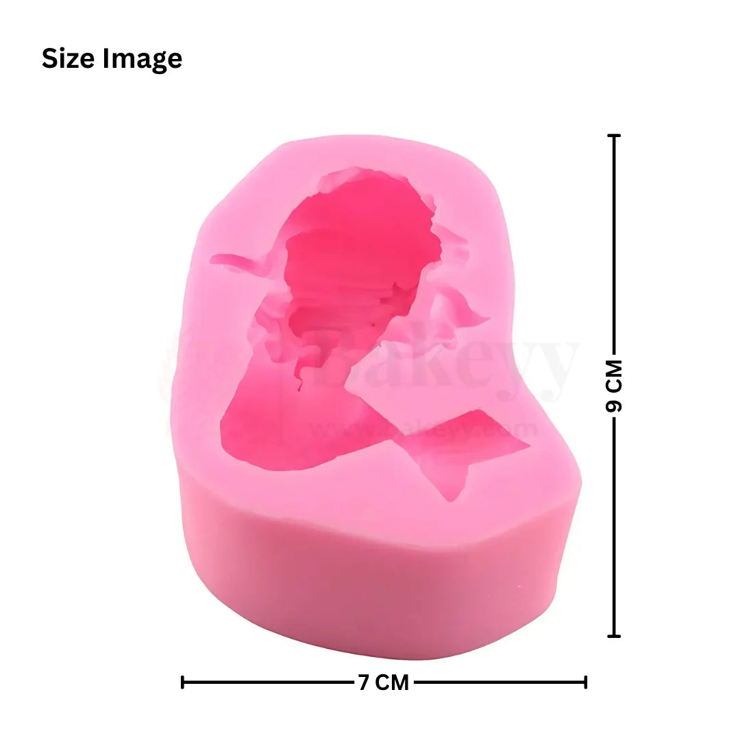 579 | Mermaid Shape Silicone Mould - 1 Piece