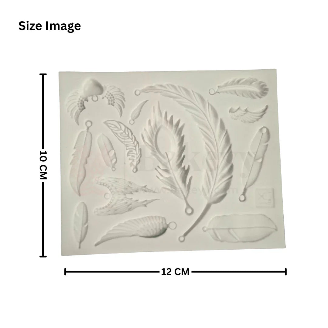 564 | Feather & Wing Charm Silicone Mould - 1 Piece
