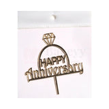 3" inch Happy Anniversary Cake Topper - D4