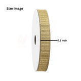 10431 | 0.5 Inch |18 Mtr - Metallic Beige Jute Ribbon Burlap Roll