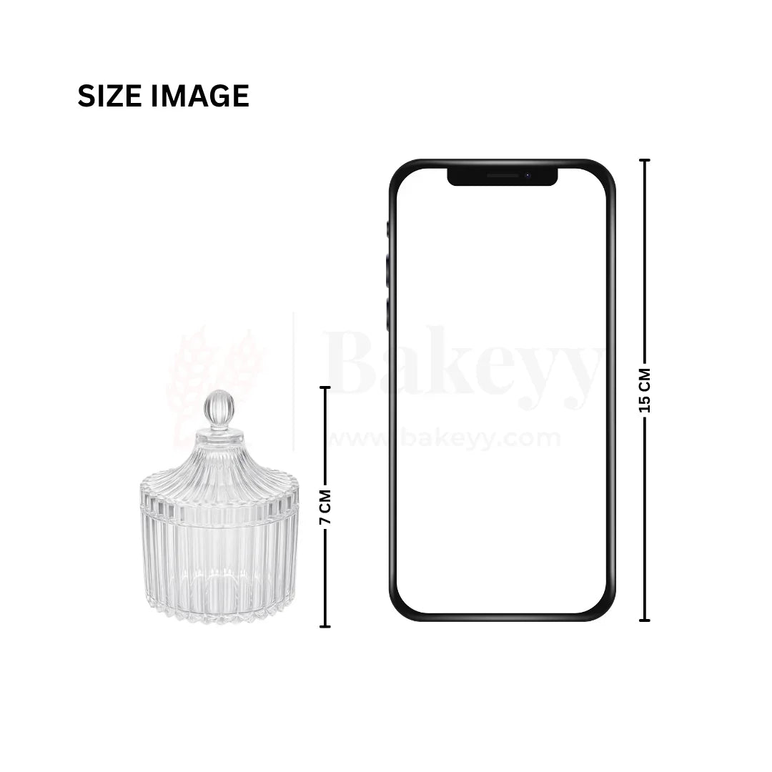 Acrylic Candle Jar with Lid | Multipurpose Jar – Pack of 12