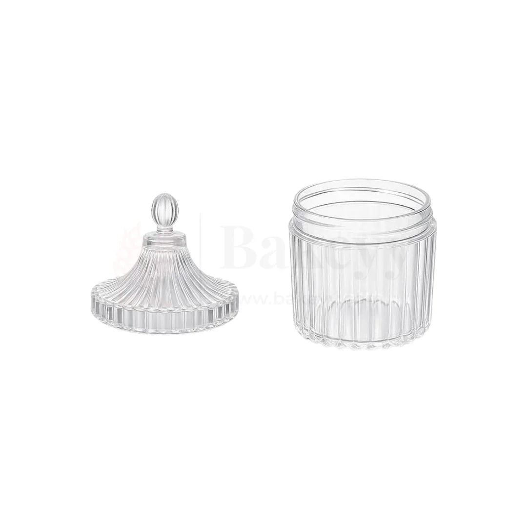 Acrylic Candle Jar with Lid | Multipurpose Jar – Pack of 12
