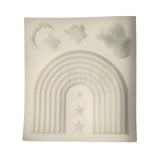 141 | Rainbow, Stars & Clouds Silicone Mould - 1 Piece