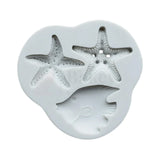 Starfish & Fish Shape Silicone Fondant Mould - 1 Piece - Bakeyy.com - India - Starfish & Fish Shape Silicone Fondant Mould - 1 Piece - Default Title