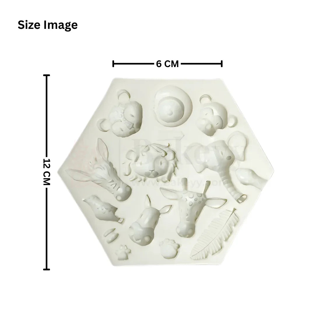 101 | Animals Theme Silicone Mould - 1 Piece