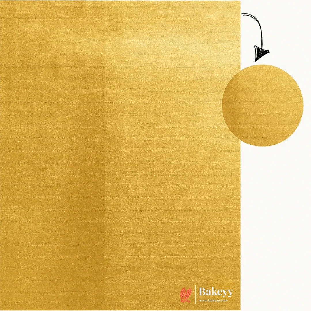 Gold Chocolate Wrapping Paper - Aluminium Embossed Foil | 7x10" Size | Pack of 200 - Bakeyy.com - India - Gold Chocolate Wrapping Paper - Aluminium Embossed Foil | 7x10" Size | Pack of 200 - Default Title