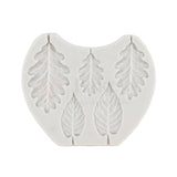 164 - Blackberry & Oak Leaf Shape Silicone Fondant Mould - 1 Piece