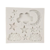 515 | Moon, Stars & Clouds Silicone Mould - 1 Piece