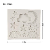 515 | Moon, Stars & Clouds Silicone Mould - 1 Piece