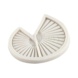 160 - Chinese Folding Fan Shape Silicone Fondant Mould - 1 Piece