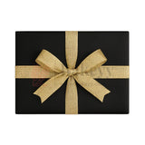 10431 | 0.5 Inch |18 Mtr - Metallic Beige Jute Ribbon Burlap Roll