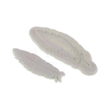 5734 - 2 Feather Shape Silicone Fondant Mould - 1 Piece