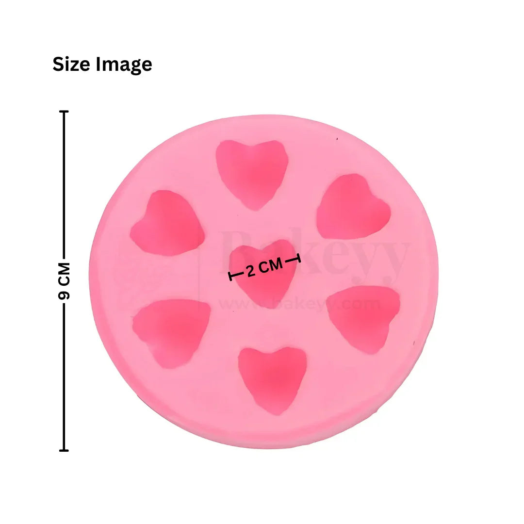 545 | Hearts Shapes Silicone Mould - 1 Piece