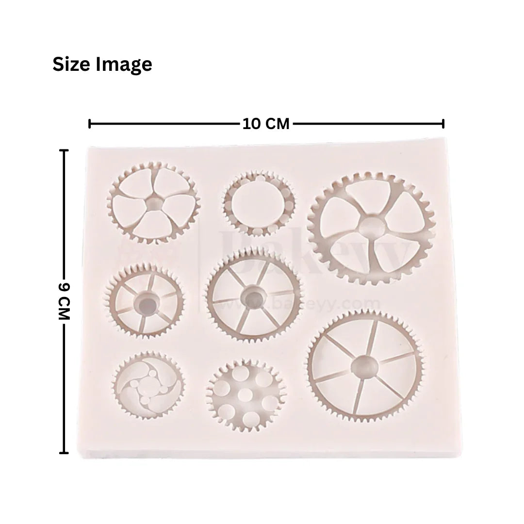 573 | Gear Shapes Silicone Mould - 1 Piece