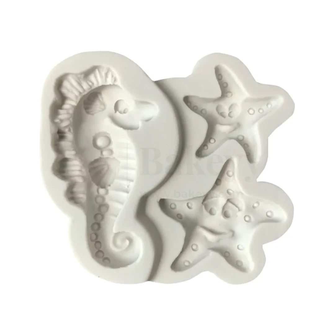 542 | SEA-Horse Starfish Silicone Mould - 1 Piece
