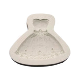 129 | Wedding Dress Shape Silicone Mould - 1 Piece