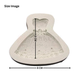 129 | Wedding Dress Shape Silicone Mould - 1 Piece