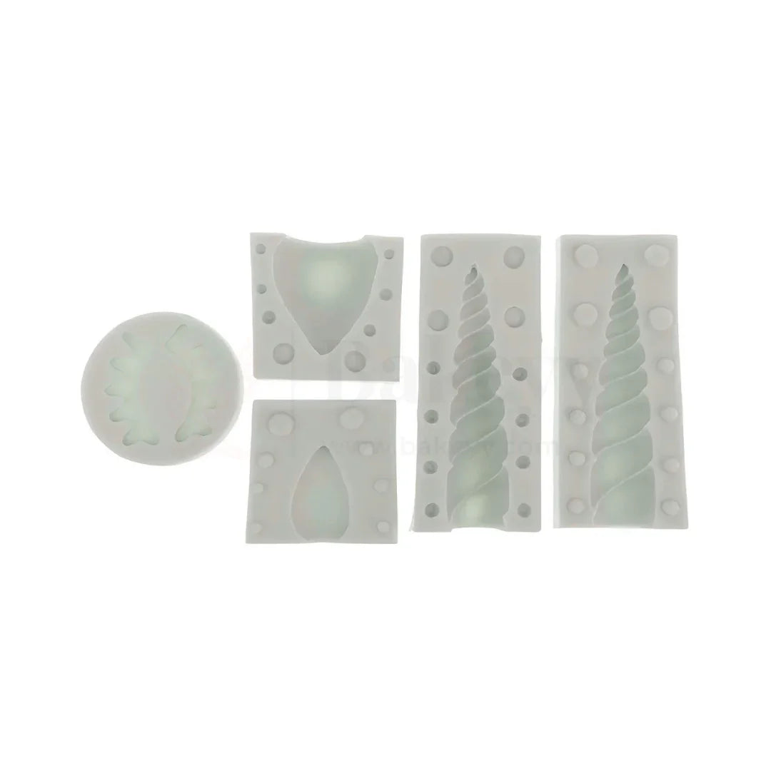 544 | Unicorn Horn & Eyelash Design Silicone Mould - 1 Piece