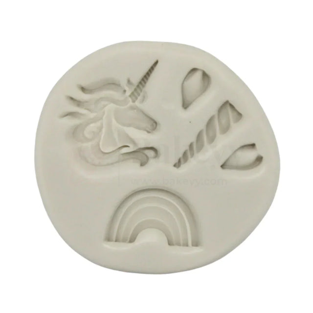 548 | Fairy Tail Unicorn Silicone Mould - 1 Piece - Bakeyy.com - India - 548 | Fairy Tail Unicorn Silicone Mould - 1 Piece - Default Title
