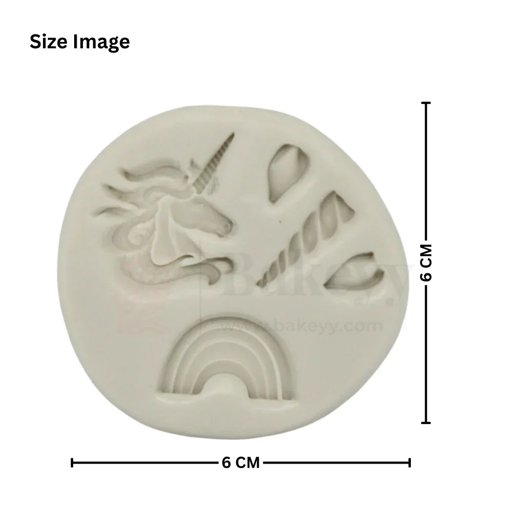 548 | Fairy Tail Unicorn Silicone Mould - 1 Piece - Bakeyy.com - India - 548 | Fairy Tail Unicorn Silicone Mould - 1 Piece - Default Title