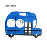 Blue Bus Shape Zip Lock Bags | Bus Shape Bags For Kids | Pack of 50