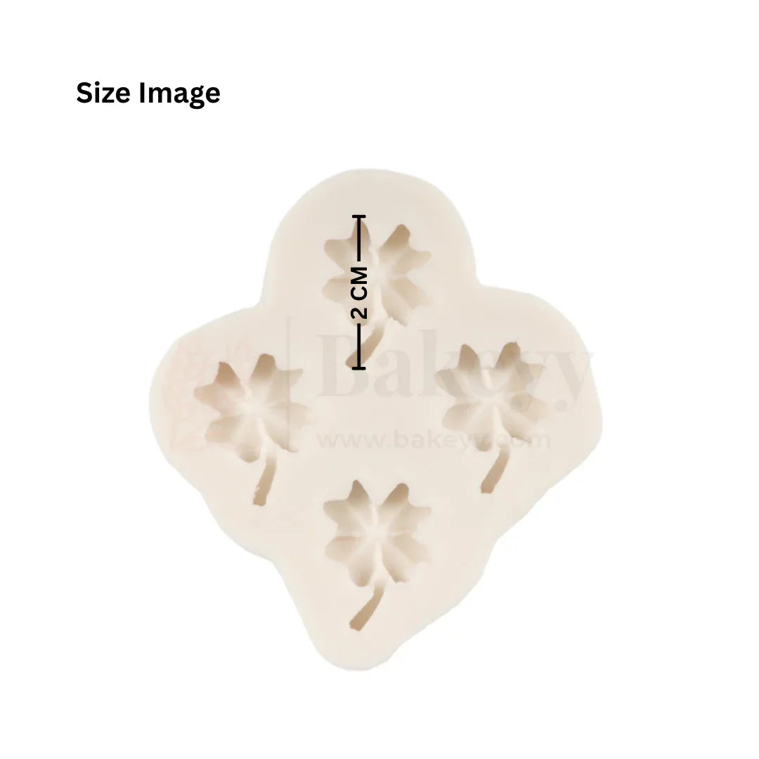 136 - Four Leaf Clover Silicone Fondant Mould - 1 Piece