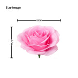 8cm | Light Pink Artificial Rose - Pack of 10