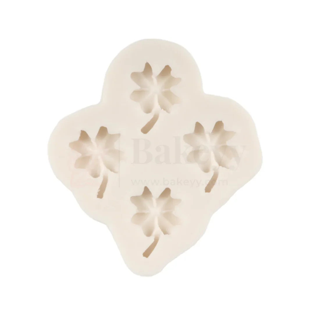 136 - Four Leaf Clover Silicone Fondant Mould - 1 Piece