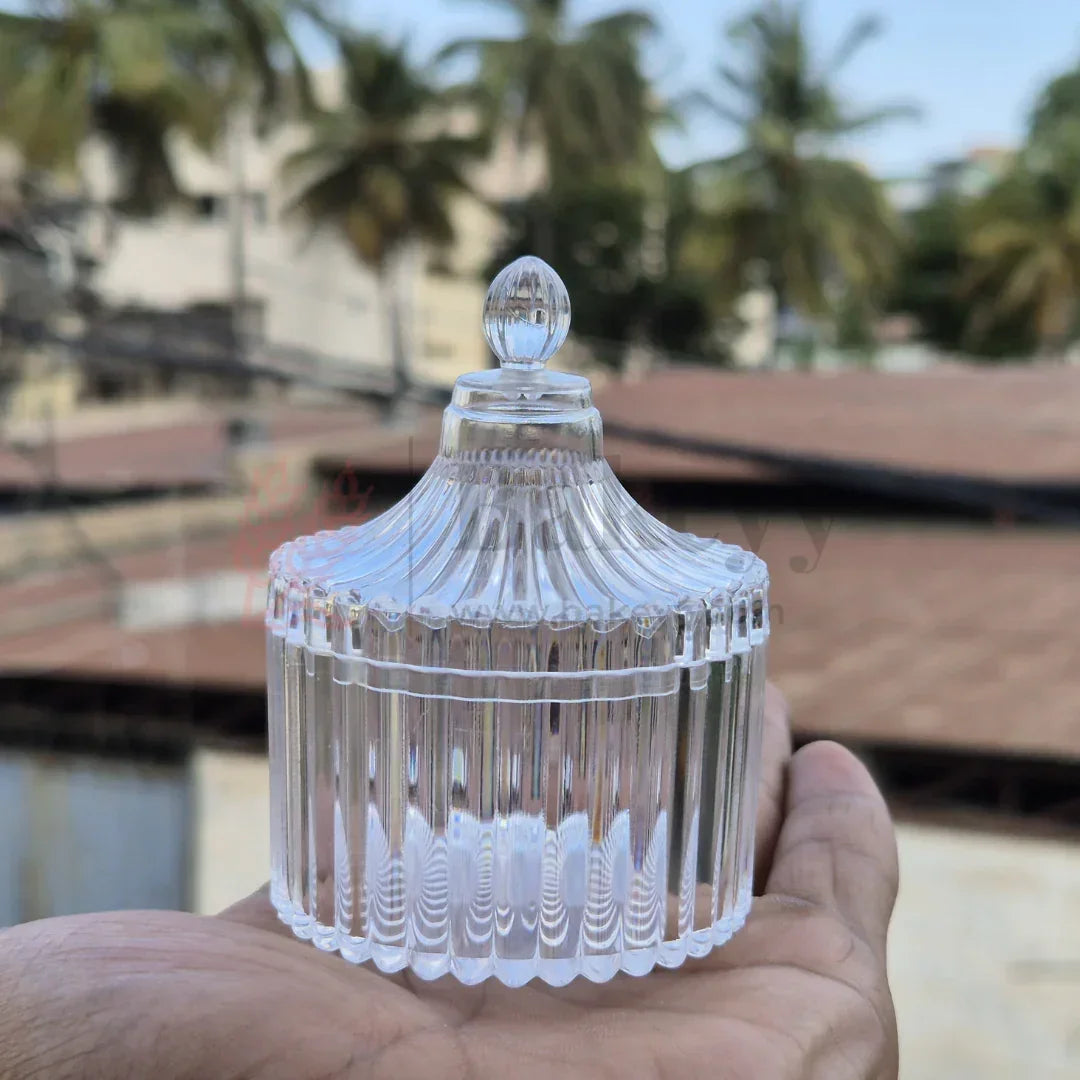 Acrylic Candle Jar with Lid | Multipurpose Jar – Pack of 12 - Bakeyy.com - India - Acrylic Candle Jar with Lid | Multipurpose Jar – Pack of 12 - Default Title
