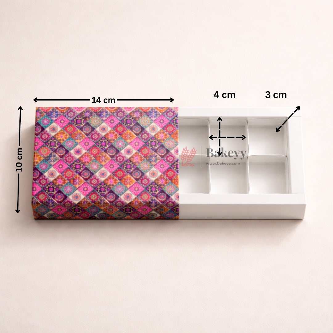 Sliding Chocolate Box with Insert  | Gift Box | Multipurpose Box| Pack of 10