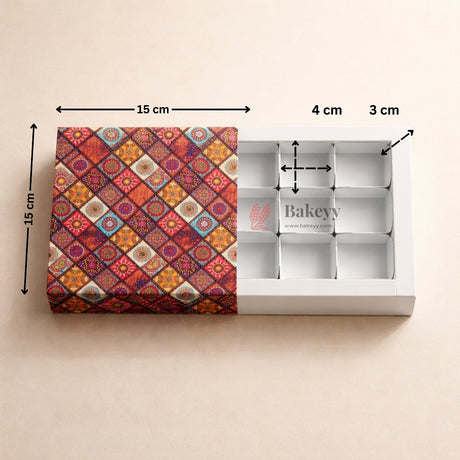 Sliding Chocolate Box with Insert  | Gift Box | Multipurpose Box| Pack of 10