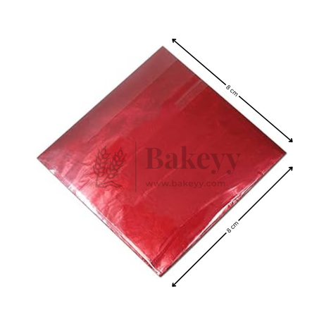 Small Aluminum Chocolate Wrapping Paper | Pack of 200 - Bakeyy.com - India - Small Aluminum Chocolate Wrapping Paper | Pack of 200 - Blue
