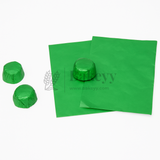 Small Aluminum Chocolate Wrapping Paper | Pack of 200 - Bakeyy.com - India - Small Aluminum Chocolate Wrapping Paper | Pack of 200 - Green