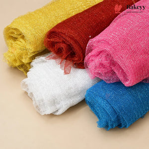 Sparkle_Metallic_Net_Fabric_Roll_for_Gift_Hamper_Decoration_Pack_of_1 - Bakeyy.com IN