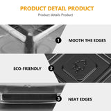 Square Dessert Box with Clear Dome Lid | Black Base Mini Cake & Pastry Packaging Box | Pack of 50