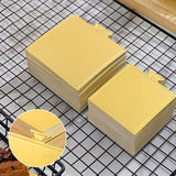 Square Pastry Base | Gold Finish Dessert Display Base | 2 Sizes Avaiilable