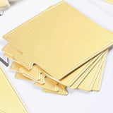 Square Pastry Base | Gold Finish Dessert Display Base | 2 Sizes Avaiilable