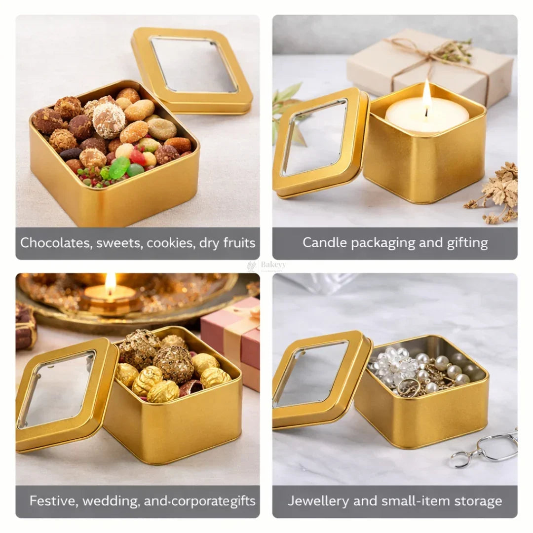 Square_Tin_Box_with_Transparent_Window_Lid - Bakeyy.com
