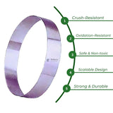 Stainless Steel Round Cake Ring Mould Set (4, 6 & 8 Inch) | Mousse, Cheesecake & Layer Cake Shaper | Pack of 3