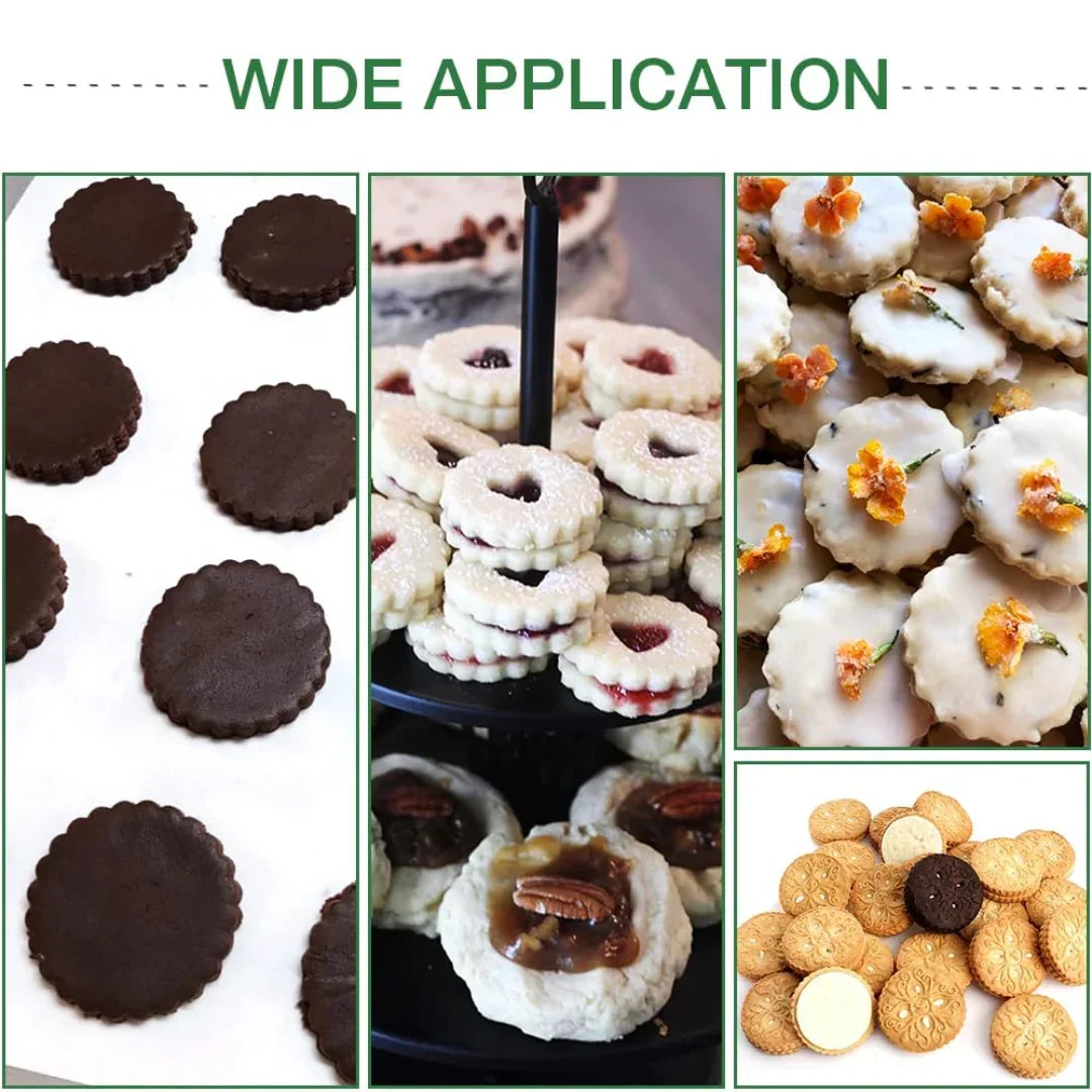 Stainless Steel Round Cookie Cutter Set | 12 Pieces Biscuit & Dough Cutting Rings | 1 Pack - Bakeyy.com - India - Stainless Steel Round Cookie Cutter Set | 12 Pieces Biscuit & Dough Cutting Rings | 1 Pack - Default Title 800.00