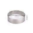 Metallic ring with measurements on a white background, branded 'Bakeyv'.